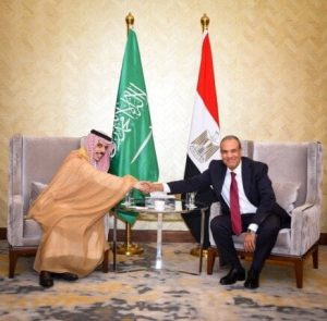 وزير الخارجية يناقش مع نظيره السعودي تطورات الأوضاع في سوريا وليبيا وفلسطين