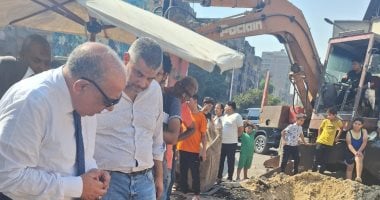 وزير الكهرباء يتفقد موقع إصلاح العطل المتسبب فى انقطاع التيار بالجيزة