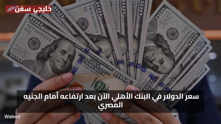 مفاجأة اليوم: ارتفاع سعر الدولار أمام الجنيه داخل البنك الأهلي الخميس 7 أغسطس 2025