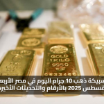 قفزة جديدة.. سعر سبيكة ذهب 10 جرام اليوم في مصر الأربعاء 20 أغسطس 2025 بالأرقام والتحديثات الأخيرة