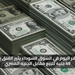 قفزة جديدة.. سعر الدولار اليوم في السوق السوداء يثير القلق بعد تجاوز 49 جنيه للبيع مقابل الجنيه المصري