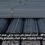 قفزة 38100.. أحدث سعر طن حديد عز في مصر اليوم 24 أغسطس 2025 وتغيرات مواد البناء بالمصانع والشركات