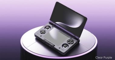Ayn تكشف عن جهاز ألعاب ثنائى الشاشة مستوحى من Nintendo DS باللون البنفسجى