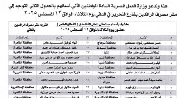 وزارة العمل تنشر قائمة أسماء لمستحقين معاشات تقاعدية بالعراق