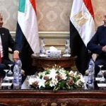 رئيس الوزراء يستقبل نظيره السودانى بمطار القاهرة الدولى