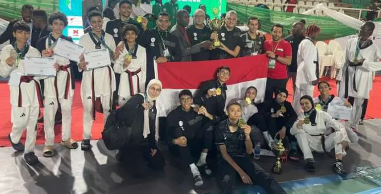 التايكوندو المصري يسطع في سماء إفريقيا بـ7 ميداليات وكأس أفضل لاعبة