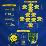 النصر ضد التعاون.. الموعد الرسمي والقنوات الناقلة وتشكيل مرعب للعالمي