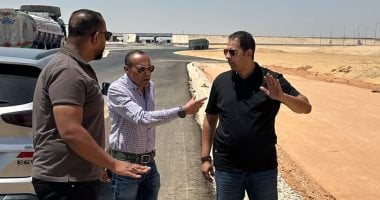 تفقد مشروعات الطرق والمرافق في سفنكس الجديدة