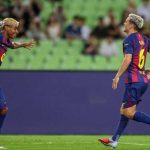 راشفورد يفتتح أهدافه وجافي يسجل ثنائية في فوز برشلونة على دايجو بخماسية وديا
                
                افتتح ماركوس راشفورد أهدافه بقميص برشلونة بعد تسجيل هدفا أمام دايجو الكوري في المباراة الودية التي جمعت بين الفريقين.
                الإثنين، 04 أغسطس 2025 - 15:58