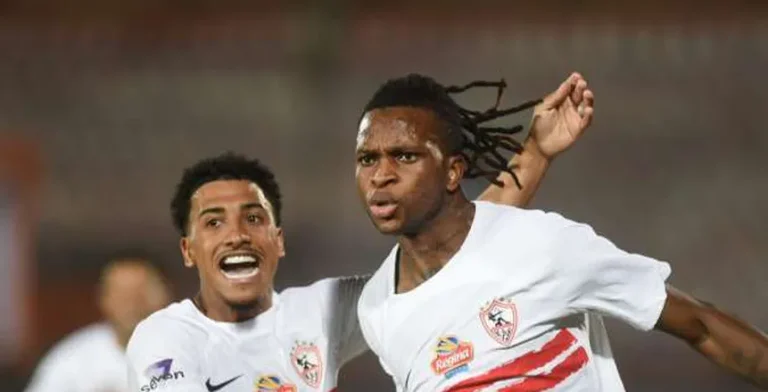 شيكو بانزا يحصد جائزة أفضل لاعب في مباراة الزمالك وفاركو