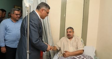 طمأنينة من محافظ الجيزة لحالة شهاب عبد العزيز بطل حادث فتاة المنيب