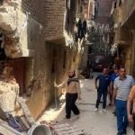 حى عين شمس: العقار المنهار قديم وتحديد لجنة لفحص تأثر العقارات المجاورة 