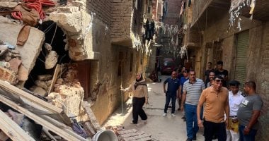 حى عين شمس: العقار المنهار قديم وتحديد لجنة لفحص تأثر العقارات المجاورة 