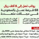 فرص عمل فى السعودية برواتب تصل إلى 8 آلاف ريال.. إنفوجراف