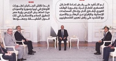 مصر وتركيا تؤكدان رفض إعادة الاحتلال العسكرى لغزة وضرورة وقف إطلاق النار (إنفوجراف)
