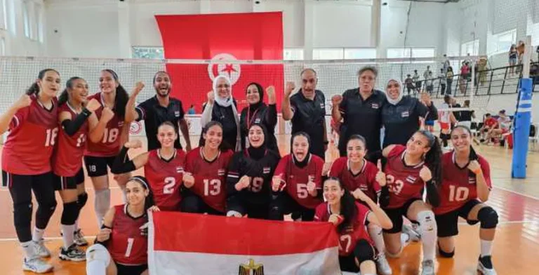 منتخب الناشئات يهزم تونس ويتوج بلقب بطولة أفريقيا للكرة الطائرة