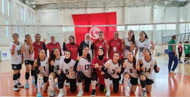 ناشئات مصر للكرة الطائرة يفوزن على الجزائر في بطولة إفريقيا بتونس