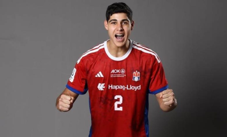المحترف المصري محمود الشوبكي، لاعب فريق كرة اليد
