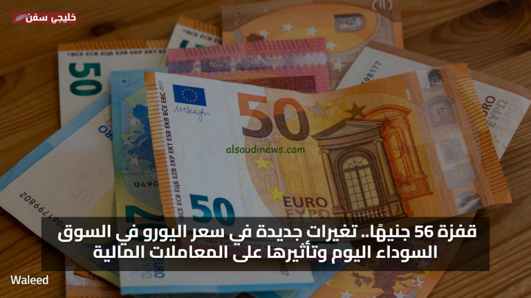 قفزة 56 جنيهًا.. تغيرات جديدة في سعر اليورو في السوق السوداء اليوم وتأثيرها على المعاملات المالية