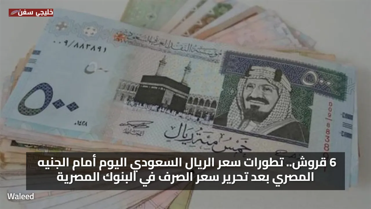 6 قروش.. تطورات سعر الريال السعودي اليوم أمام الجنيه المصري بعد تحرير سعر الصرف في البنوك المصرية