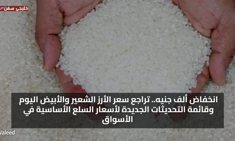 انخفاض ألف جنيه.. تراجع سعر الأرز الشعير والأبيض اليوم وقائمة التحديثات الجديدة لأسعار السلع الأساسية في الأسواق