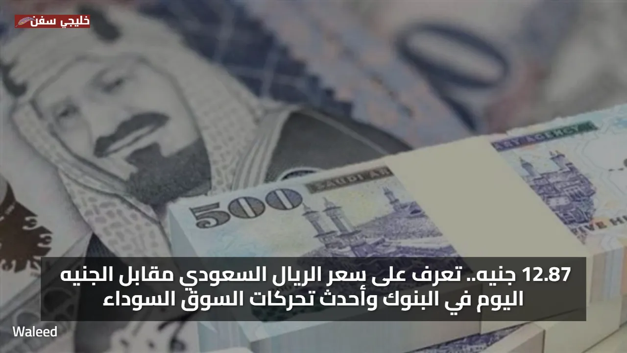 12.87 جنيه.. تعرف على سعر الريال السعودي مقابل الجنيه اليوم في البنوك وأحدث تحركات السوق السوداء