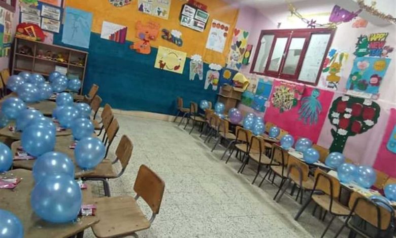 مدارس القاهرة تتزين بالبالونات استعدادًا لاستقبال الطلاب
