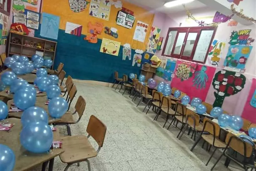 مدارس القاهرة تتزين بالبالونات استعدادًا لاستقبال الطلاب