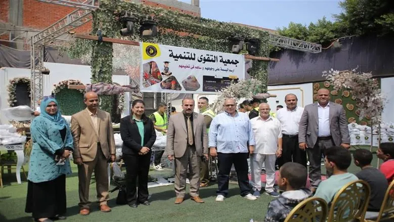 تضامن المنوفية توزيع 1000 شنطة غذائية ومدرسية لأبناء المنوفية