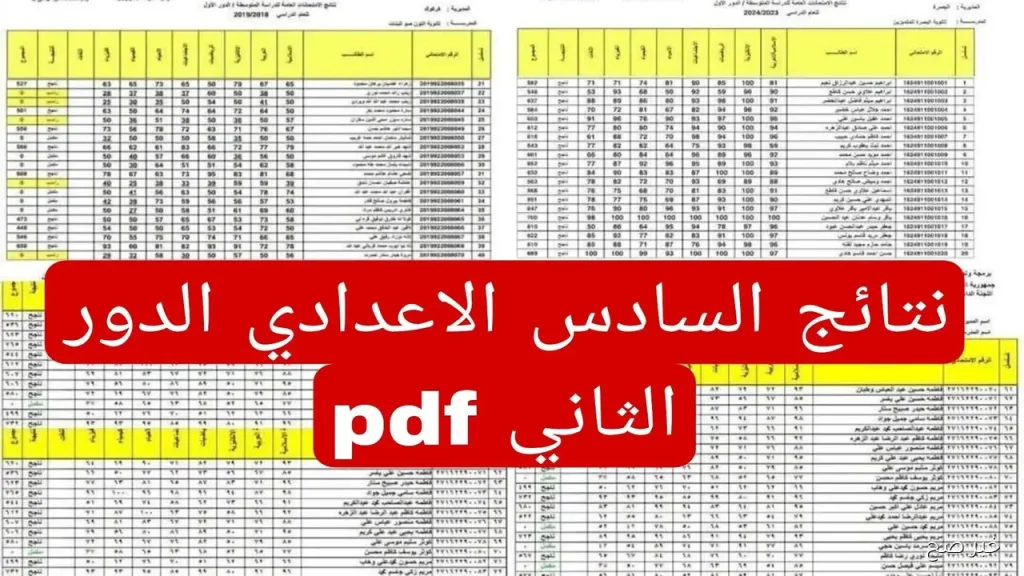 نتائج السادس الاعدادي 2025
