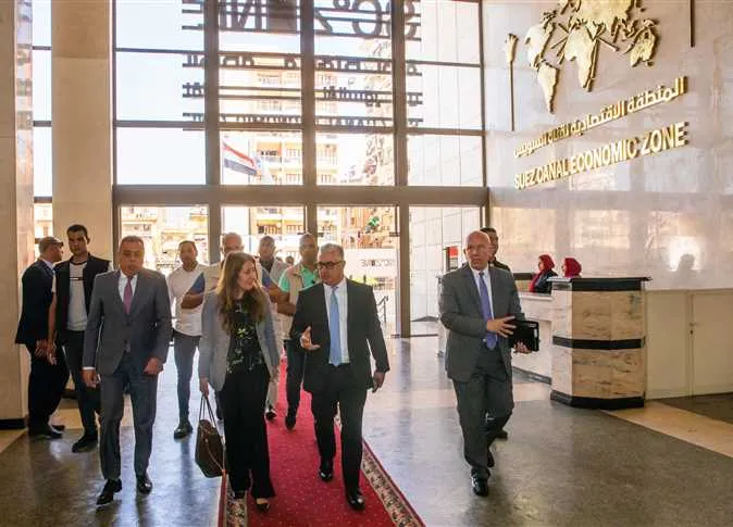 وليد جمال الدين والسفيرة الأمريكية بالقاهرة