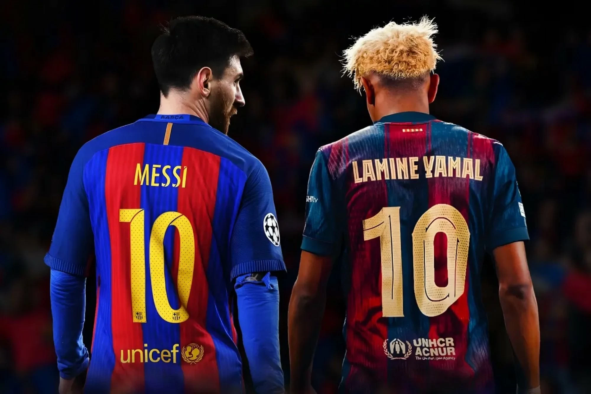 تفوق لامين يامال على ميسي