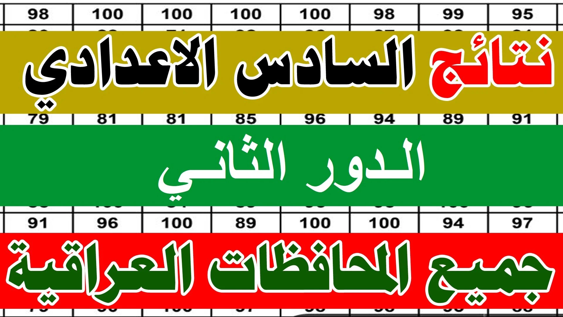 رابط نتائج السادس الاعدادي الدور الثاني 2025