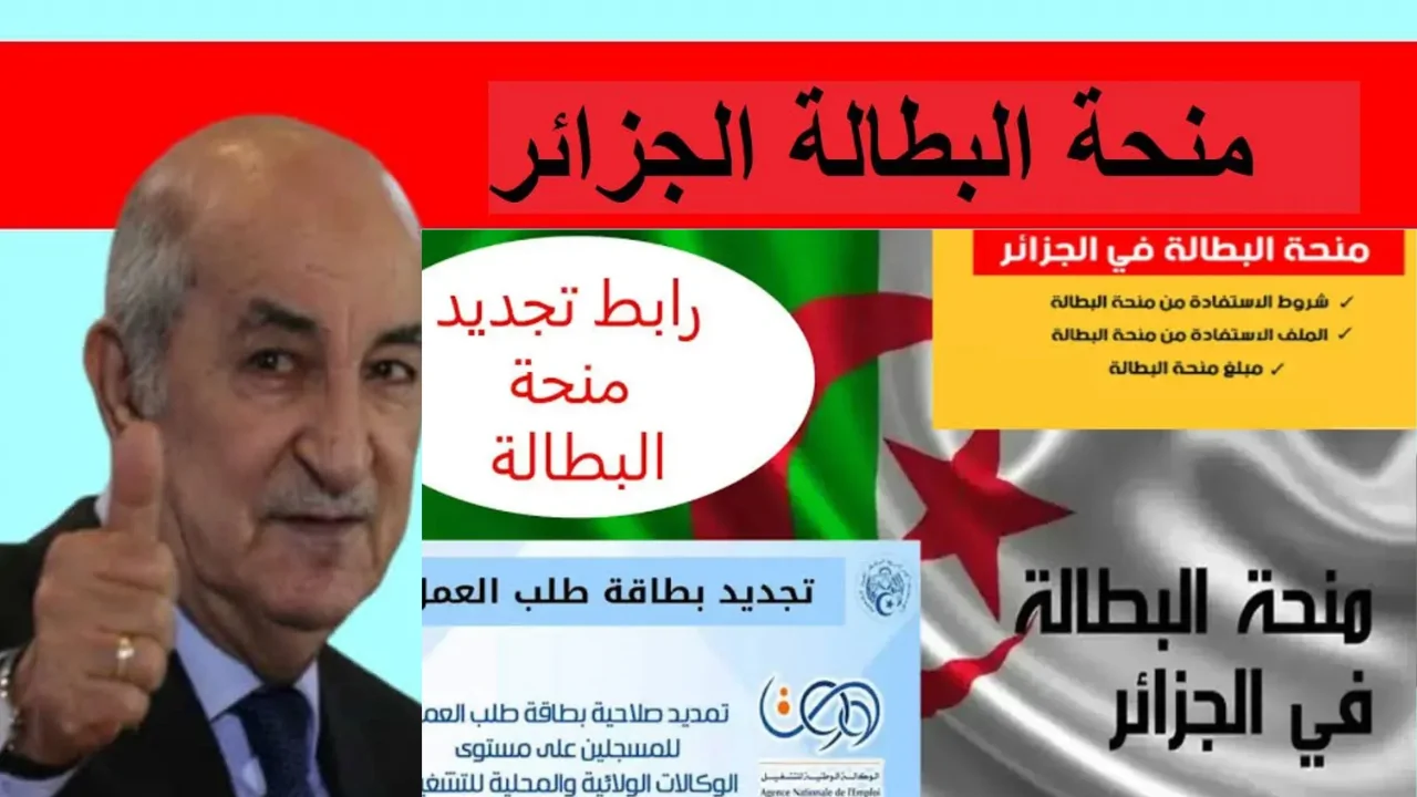 منحة البطالة الجزائر 2025