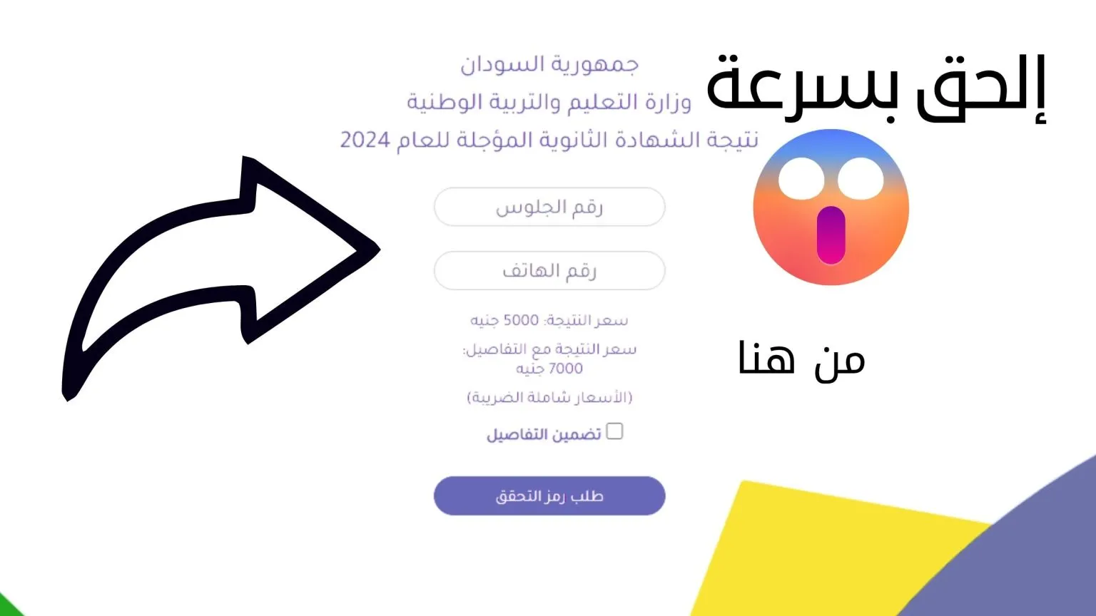 نتيجة الشهادة الثانوية السودانية المؤجلة 2024 رسميًا،